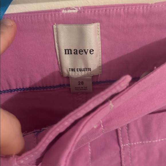 Anthropologie The Colette Crop Wide Leg pants by Maeve: Contrast Stitch Edition - Picture 13 of 15